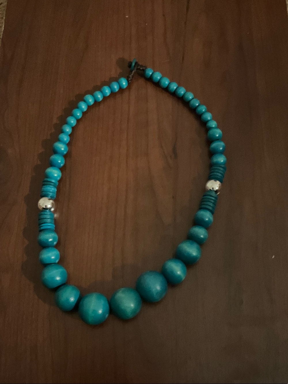 Turquoise Beaded Statement Necklace - Women Jewelry